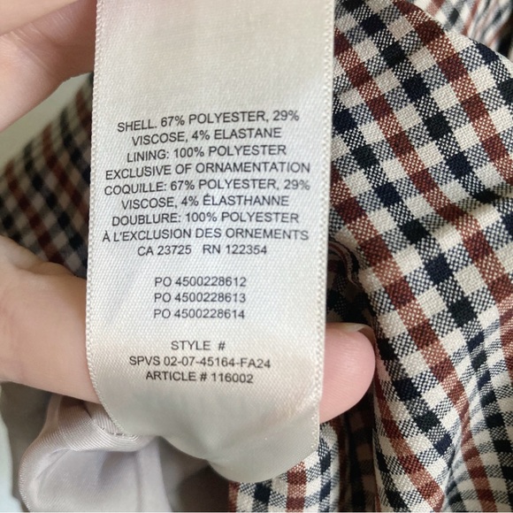 Sunday Best Aritzia Olive Mini Skirt in Liliana Beige & Black - Picture 9 of 11